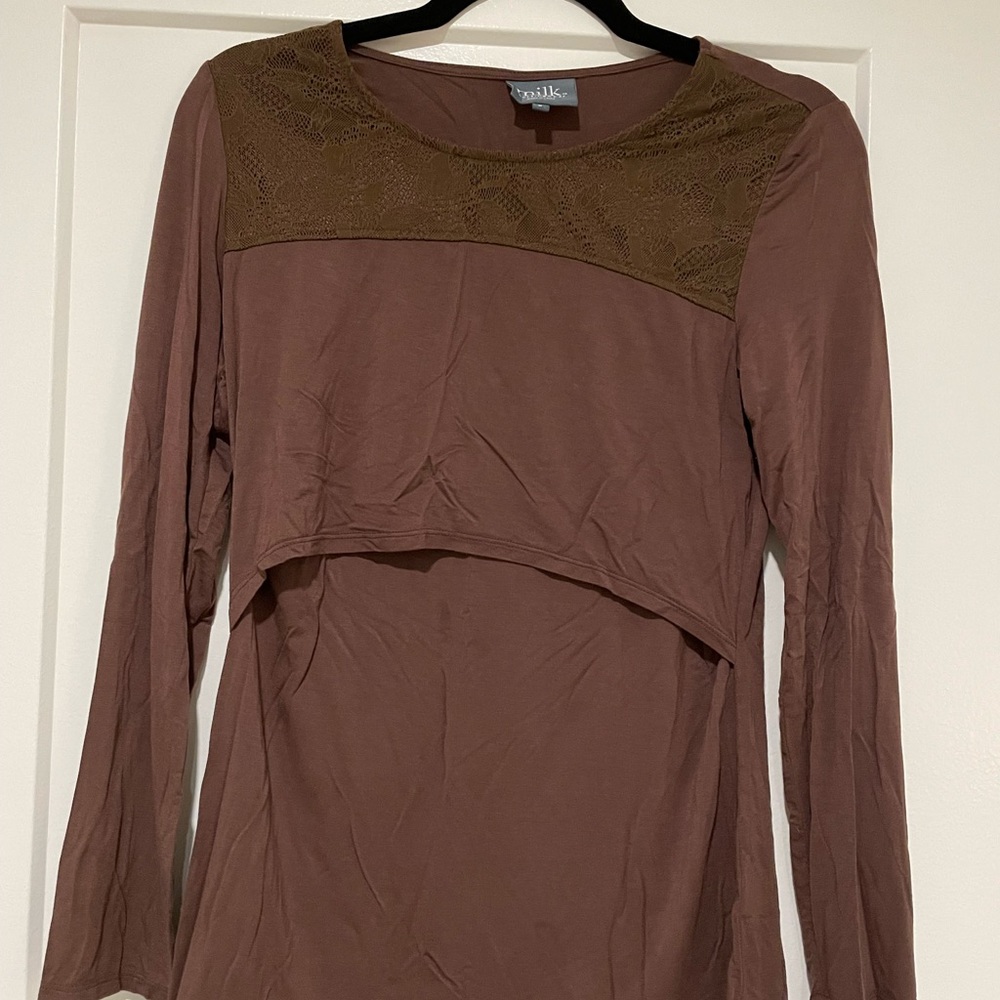 Small MILK Nursing Longsleeved Shirt